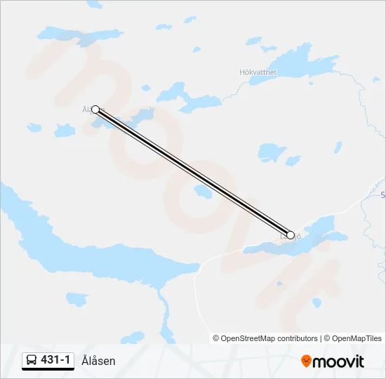 431-1 Bus Line Map