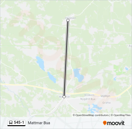 545-1 Bus Line Map