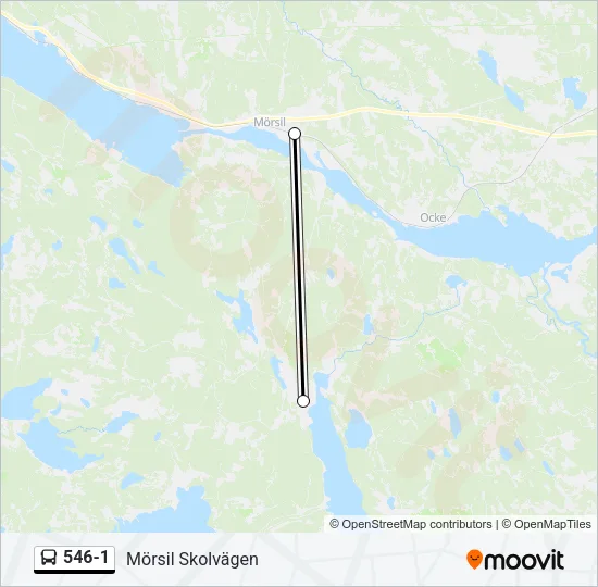 546-1 Bus Line Map