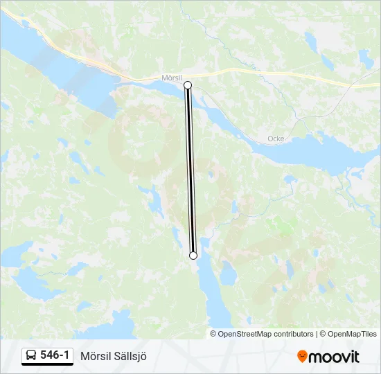 546-1 Bus Line Map