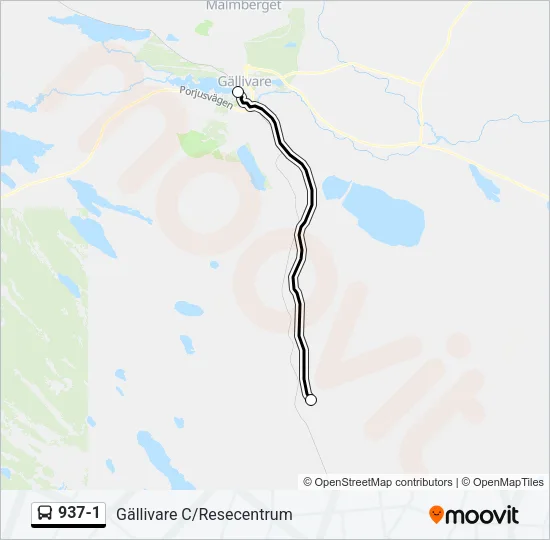 937-1 Bus Line Map