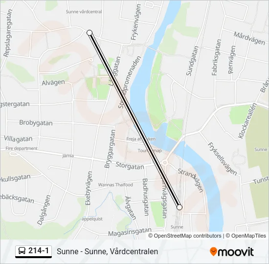 214-1 Bus Line Map