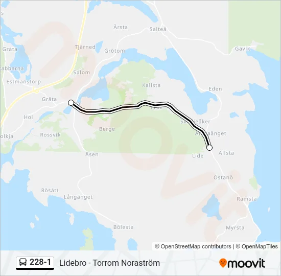 228-1 Bus Line Map