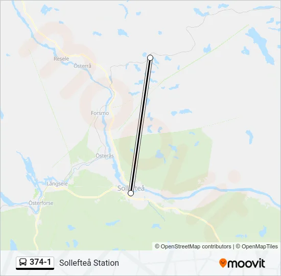 374-1 Bus Line Map