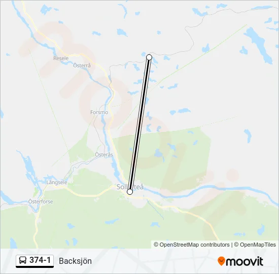 374-1 Bus Line Map