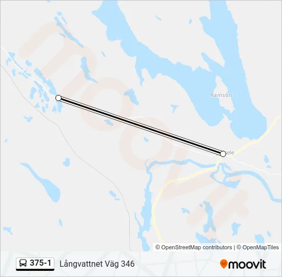 375-1 Bus Line Map