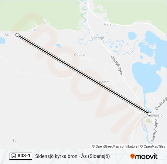 803-1 Bus Line Map