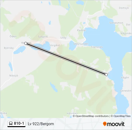 810-1 Bus Line Map