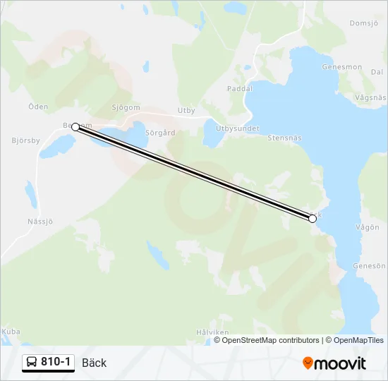 810-1 Bus Line Map