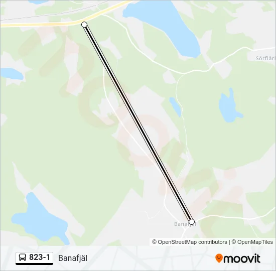823-1 Bus Line Map