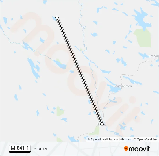 841-1 Bus Line Map