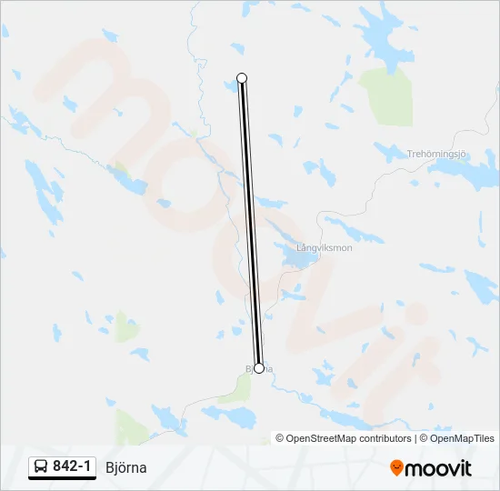 842-1 Bus Line Map