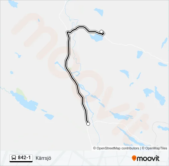 842-1 Bus Line Map