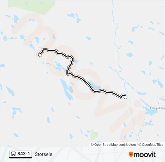 843-1 Bus Line Map