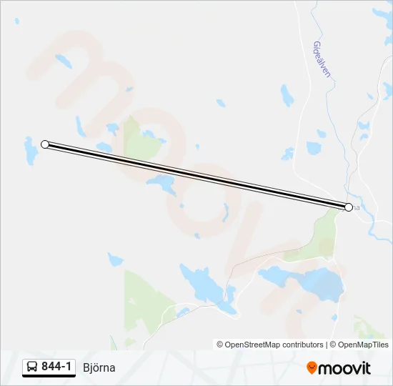 844-1 Bus Line Map