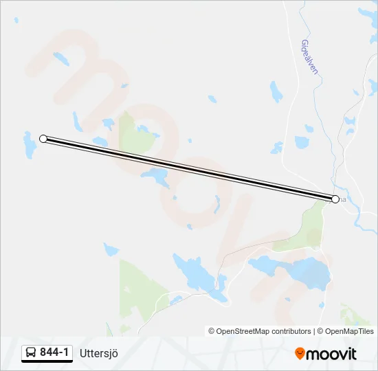 844-1 Bus Line Map