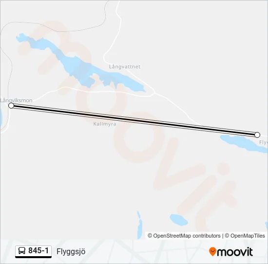 845-1 Bus Line Map