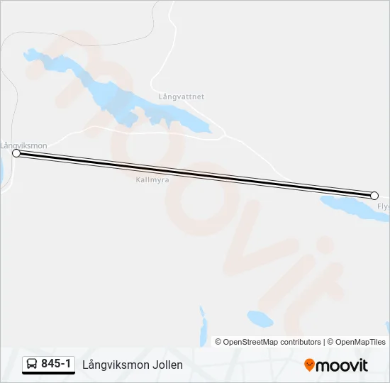 845-1 Bus Line Map