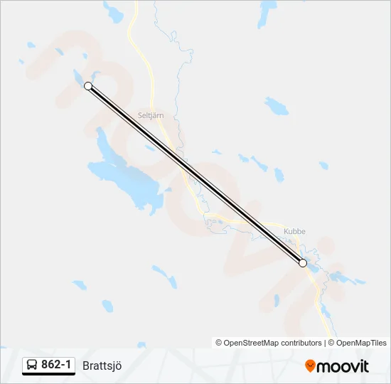 862-1 Bus Line Map