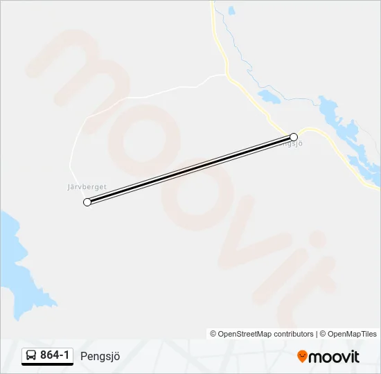 864-1 Bus Line Map