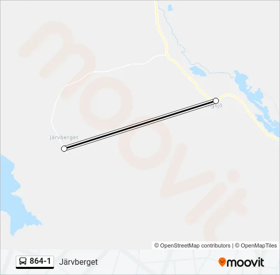 864-1 Bus Line Map