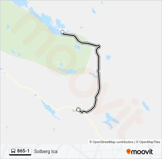 865-1 Bus Line Map
