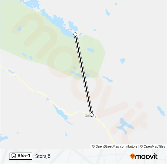 865-1 Bus Line Map