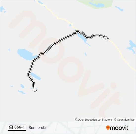 866-1 Bus Line Map