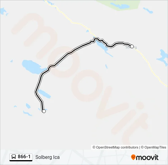 866-1 Bus Line Map