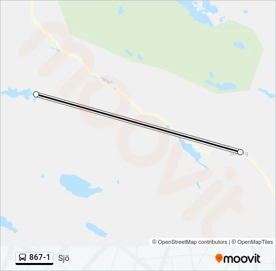 867-1 Bus Line Map