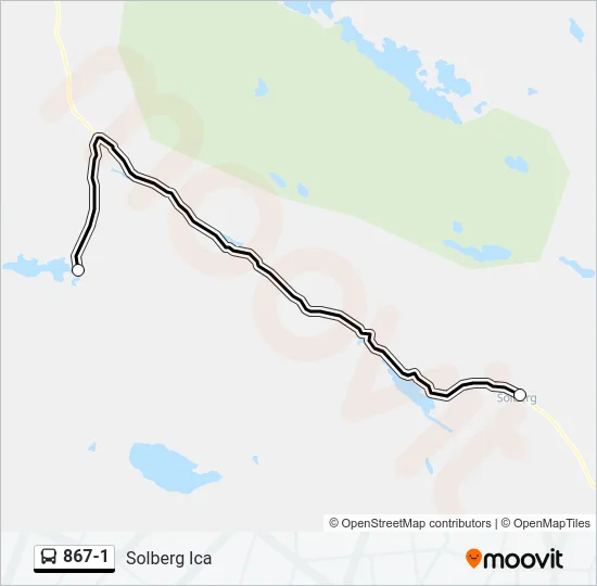 867-1 Bus Line Map