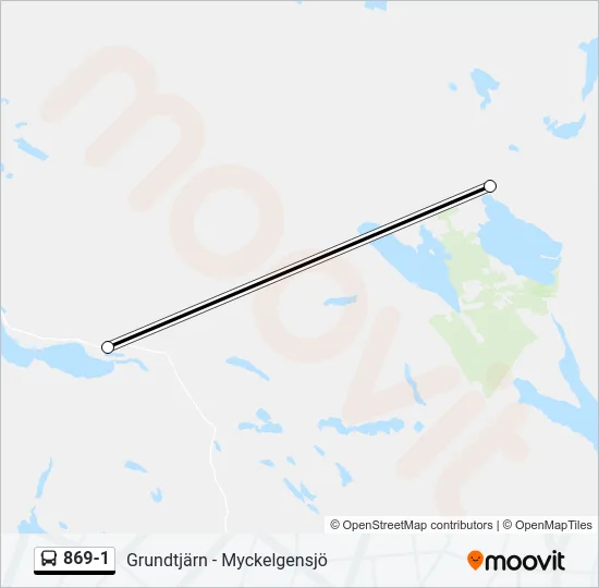 869-1 Bus Line Map