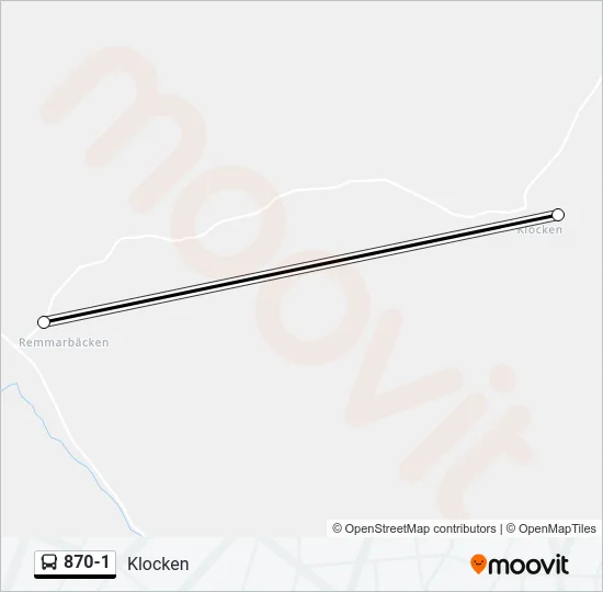 870-1 Bus Line Map