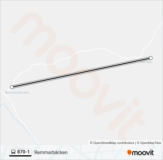 870-1 Bus Line Map
