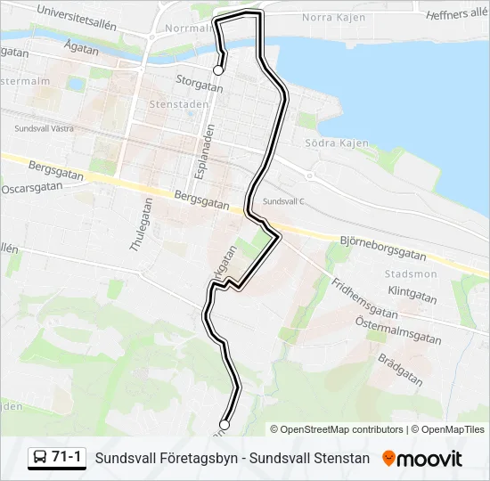 71-1  Line Map