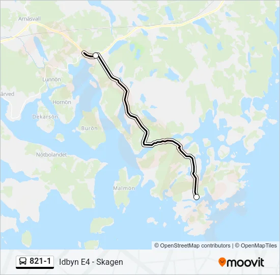821-1  Line Map