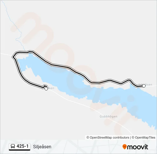 425-1 Bus Line Map
