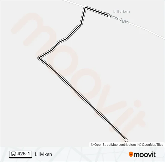 425-1 Bus Line Map