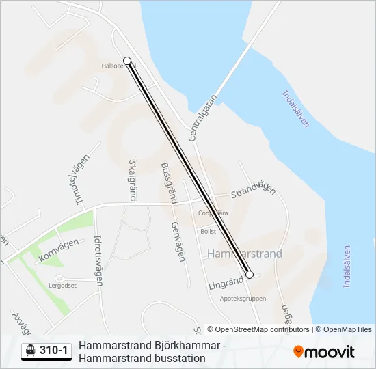 310-1 Cable Car Line Map