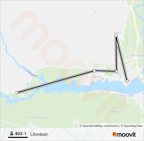 803-1 Cable Car Line Map