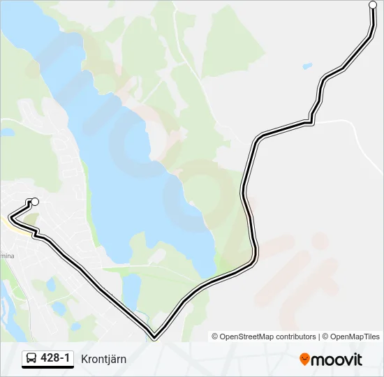 428-1 Bus Line Map