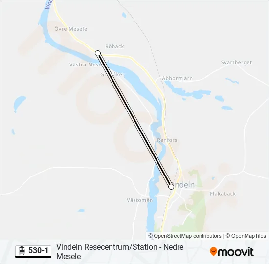 530-1 Cable Car Line Map