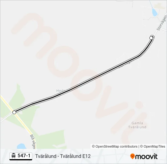 547-1 Cable Car Line Map