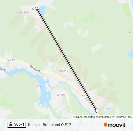 586-1 Cable Car Line Map