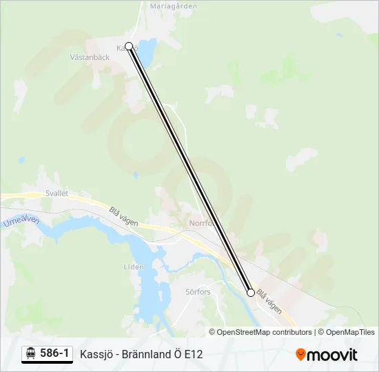 586-1 Cable Car Line Map