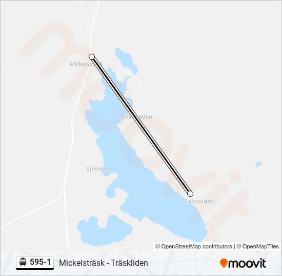 595-1 cable car Line Map