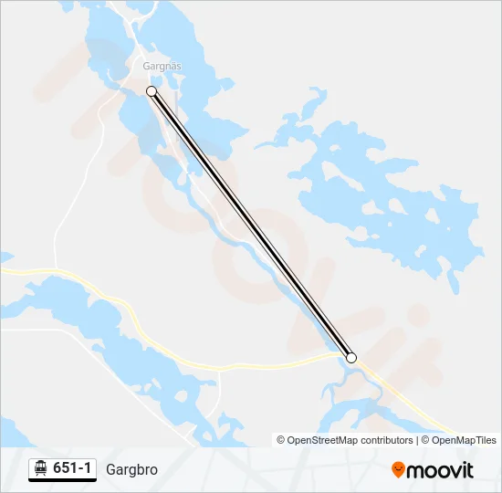 651-1 Cable Car Line Map