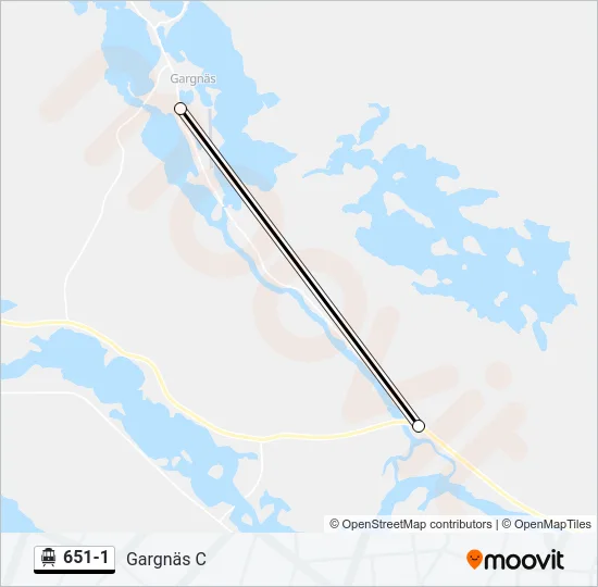 651-1 Cable Car Line Map