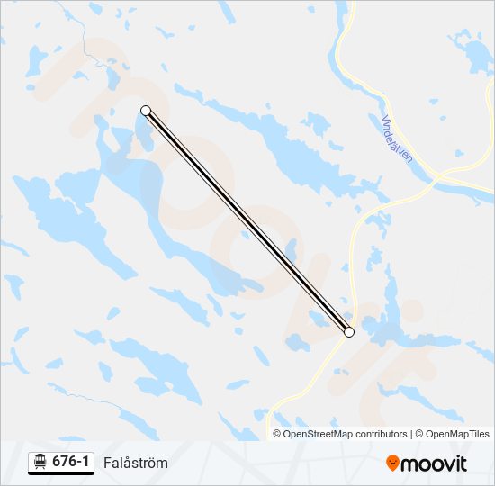 676-1 cable car Line Map