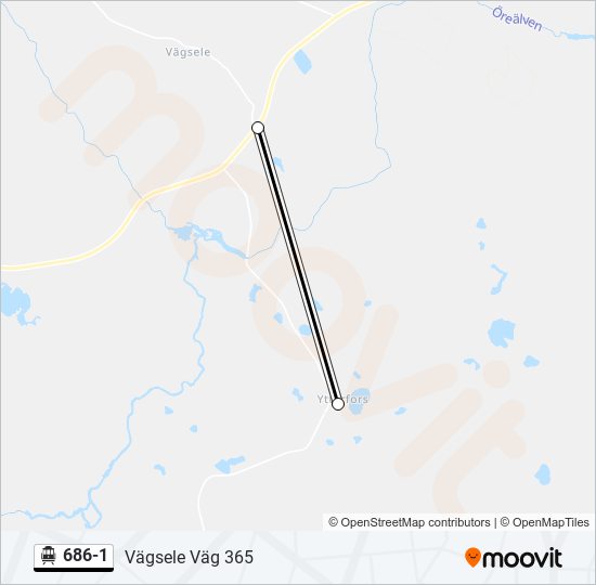 686-1 cable car Line Map